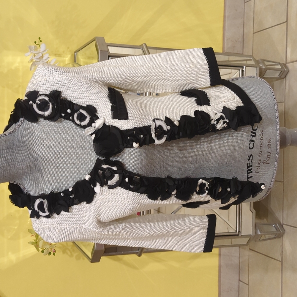 White House Black Market Tweed Blazer/Cardigan